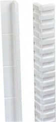 Made in USA - 24" Long x 3" Wide x 3" High x 3/4" Thick Edge Guard - White, Roll - USA Tool & Supply