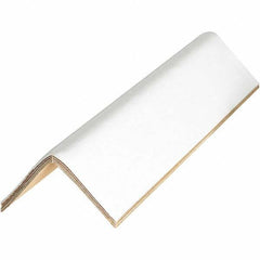 Made in USA - 36" Long x 2-1/2" Wide x 2-1/2" High Edge Guard - White, Case - USA Tool & Supply