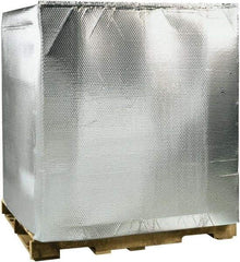 Made in USA - 48" Long x 40" Wide x 48" High x 3/16" Thick Pallet Cover - Silver, Case - USA Tool & Supply