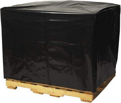 Made in USA - 49" Long x 51" Wide x 97" High Pallet Cover - Black, Case, 50 Piece - USA Tool & Supply