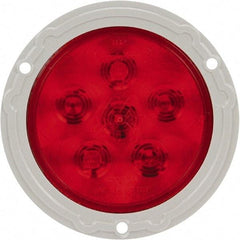 Truck-Lite - 4" Long, Red LED Stop, Turn & Tail Light - 12 Volts, Includes LED Light, Plug - USA Tool & Supply