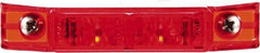 Truck-Lite - 4" Long, Red LED Marker Clearance - 12 Volts - USA Tool & Supply