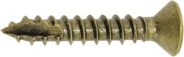 Hager - #9 Brass Hinge Screws - 1" Long - USA Tool & Supply