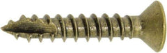 Hager - #9 Brass Hinge Screws - 1" Long - USA Tool & Supply