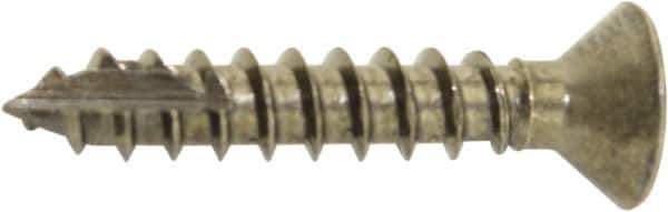 Hager - #9 Brass Hinge Screws - 1" Long - USA Tool & Supply