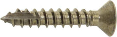 Hager - #9 Brass Hinge Screws - 1" Long - USA Tool & Supply