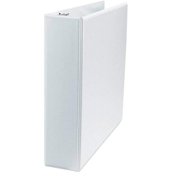 Universal One - 500 Sheet Capacity, 8-1/2 x 11", View Ring Binder - Polypropylene, White - USA Tool & Supply