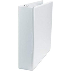 Universal One - 500 Sheet Capacity, 8-1/2 x 11", View Ring Binder - Polypropylene, White - USA Tool & Supply