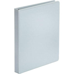 UNIVERSAL - 175 Sheet Capacity, 8-1/2 x 11", View Ring Binder - Polypropylene, White - USA Tool & Supply