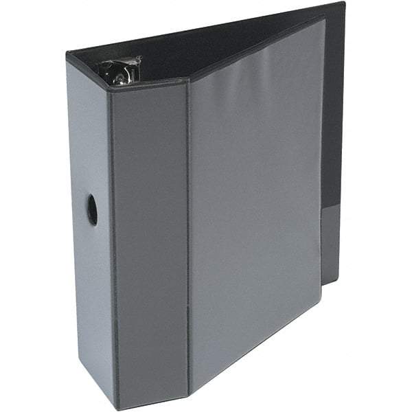 Universal One - 1,050 Sheet Capacity, 8-1/2 x 11", View Ring Binder - Polypropylene, Black - USA Tool & Supply