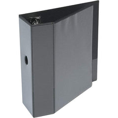 Universal One - 1,050 Sheet Capacity, 8-1/2 x 11", View Ring Binder - Polypropylene, Black - USA Tool & Supply