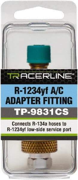 Spectroline - Low Side Automotive A/C Service Coupler - Yellow Actuator - USA Tool & Supply