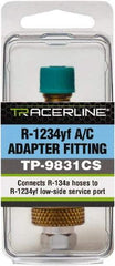 Spectroline - Low Side Automotive A/C Service Coupler - Yellow Actuator - USA Tool & Supply