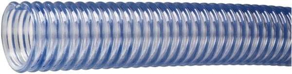 Kuriyama of America - 1-1/2" ID x 1.92" OD, 50 Max psi, 28 In. Hg, Dry Material Handling & Transfer Hose - PVC, -4 to 150°F, 3" Bend Radius, 100' Coil Length, Transparent - USA Tool & Supply