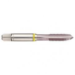 40671 2B 3-Flute Cobalt Yellow Ring Spiral Point Plug Tap-MolyGlide - USA Tool & Supply