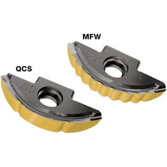 Iscar - BLR160 QT Grade IC882 Carbide Milling Insert - TiAlN/TiN Finish, 2.55mm Thick, 8mm Corner Radius - USA Tool & Supply