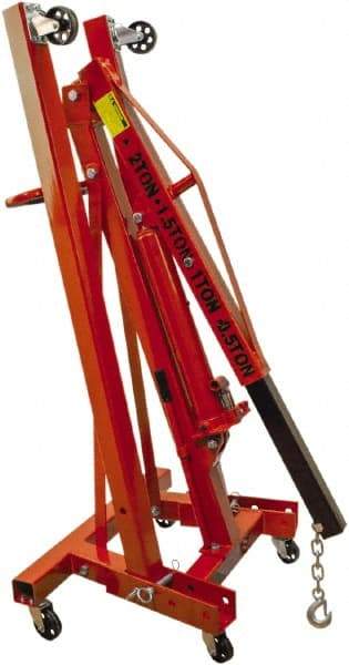 OEM Tools - Steel Folding Engine Crane - 10 to 25' Span - USA Tool & Supply