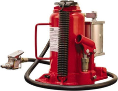 OEM Tools - 20 Ton Capacity Bottle Jack - 10-1/4" to 20" High, 6-1/4" Piston Stroke, 3-1/4" Screw Length - USA Tool & Supply