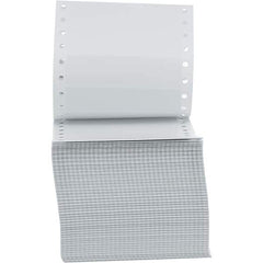 UNIVERSAL - 5" Long, White Paper Shipping Label - For Dot Matrix Printers - USA Tool & Supply