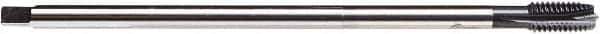 Emuge - 7/16-20 UNF, 3 Flute, NE2 Finish Cobalt, Spiral Point, Extension Pulley Tap - Plug Chamfer, 7.9" OAL, 1-1/16" Thread Length, 2B/3B Class of Fit - USA Tool & Supply