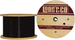 Loos & Co. - 1/8" x 1/16" Diam, Steel Wire Rope - 480 Lb Breaking Strength, 7 x 7, Vinyl Coating - USA Tool & Supply