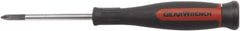 GearWrench - #1, 6.109" OAL, Precision Phillips Screwdriver - 2-11/16" Blade Length, Round Shank, Acetate with Rubber Grip Handle - USA Tool & Supply