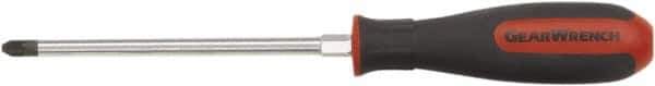 GearWrench - PZ.2 Point, 4" Blade Length Posidrive Screwdriver - 8-9/16" OAL - USA Tool & Supply