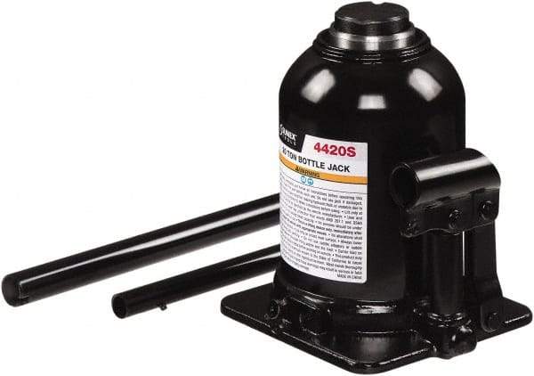 Sunex Tools - 20 Ton Capacity Bottle Jack - 7-1/2" to 13.8" High, 6.42" Long x 5.63" Wide Base - USA Tool & Supply