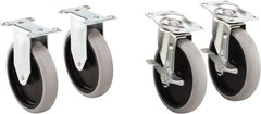 Rubbermaid - 5-11/16" Long x 2-9/16" Wide x 5-13/16" High, Cart Replacement Casters - Use with RCP Heavy Duty Adaptable Carts (1997206, 1997207, 1997208, 1997209). - USA Tool & Supply