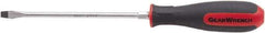 GearWrench - 3/16" Blade Width, 8-1/8" OAL Slotted Screwdriver - 4" Blade Length, Round Shank, Acetate with Rubber Grip Handle - USA Tool & Supply