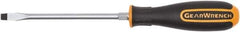 GearWrench - 5/16" Blade Width, 11-1/4" OAL Slotted Screwdriver - 6" Blade Length, Round Shank, Acetate with Rubber Grip Handle - USA Tool & Supply