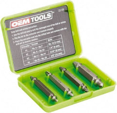 OEM Tools - Screw Extractor - #1, #2, #3, #4" Extractor for #4 to #7, #8 to #10, #11 to #14, #16 to #24 Screw - USA Tool & Supply