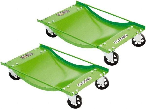OEM Tools - 4 Wheel, 1,000 Lb Capacity, One Pair Dolly without Handle - 3-1/2" Cast Iron Casters - USA Tool & Supply