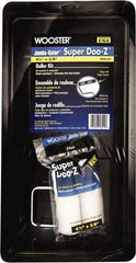 Wooster Brush - 13" Long, Mini Roller Kit - Steel Frame, Includes Paint Tray, Roller Cover & Frame - USA Tool & Supply