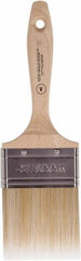 Wooster Brush - 3" Flat Polyester Varnish Brush - 2-15/16" Bristle Length, 5-9/16" Wood Beavertail Handle - USA Tool & Supply