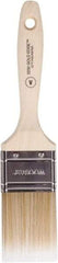 Wooster Brush - 2" Flat Polyester Varnish Brush - 2-11/16" Bristle Length, 4-9/16" Wood Beavertail Handle - USA Tool & Supply