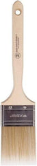 Wooster Brush - 2-1/2" Flat Polyester Trim Brush - 2-15/16" Bristle Length, 6-3/4" Wood Sash Handle - USA Tool & Supply