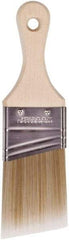 Wooster Brush - 2" Angled Polyester Angular Brush - 2-11/16" Bristle Length, 2-7/8" Wood Fluted Handle - USA Tool & Supply