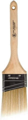 Wooster Brush - 2-1/2" Angled Polyester Angular Brush - 2-15/16" Bristle Length, 6-13/16" Wood Fluted Handle - USA Tool & Supply
