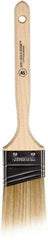 Wooster Brush - 2" Angled Polyester Angular Brush - 2-11/16" Bristle Length, 6-9/16" Wood Fluted Handle - USA Tool & Supply
