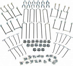 Triton - Silver Pegboard Wall Mounted Storage - For Use with DuraBoards, 1/4" & 1/8" Pegboards - USA Tool & Supply