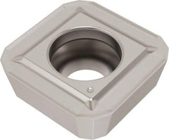 Seco - SPGX11T3 MC Grade DS4050 Carbide Indexable Drill Insert - TiAlN/NbN Finish, Square, 29/64" Inscribed Circle - USA Tool & Supply