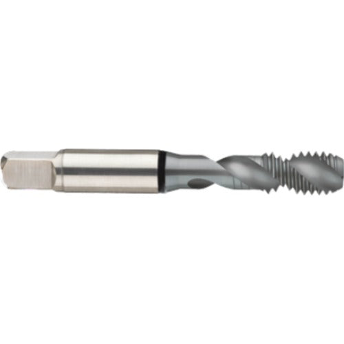 ‎M3 × 0.5 2FL 6H Cobalt Spiral Flute Semi-Bott Black Ring Tap-MolyGlide-45 Degree Helix - USA Tool & Supply