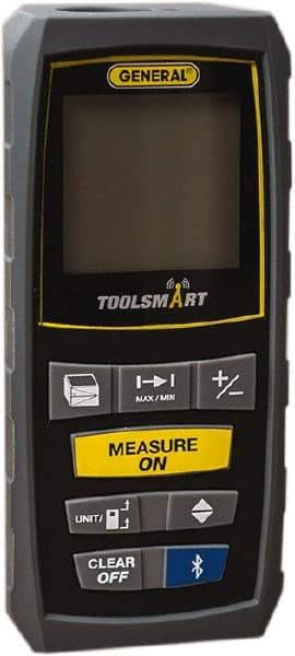 General - 100' Range, Laser Distance Finder - AAA Batteries Required, Accurate to 1/8", Comes with 2 AAA Batteries - USA Tool & Supply