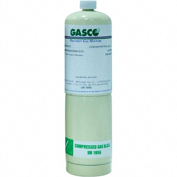 RPB - Gas Detector Calibration CO Gas - Aluminum - USA Tool & Supply