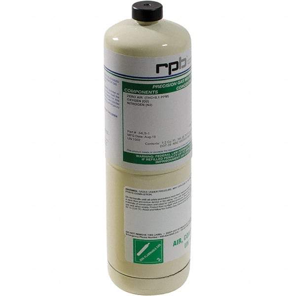 RPB - Gas Detector Calibration Gas - Aluminum - USA Tool & Supply