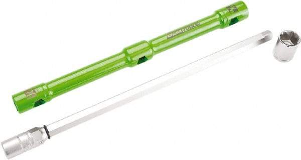 OEM Tools - 26" Long Cross Shaped Lug Nut Wrench Tire Iron - Adjustable, 11/16, 3/4, 13/16, 7/8" Hex, 17, 19, 21, 22mm - USA Tool & Supply