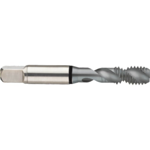 ‎10-24 2FL 2B Cobalt Spiral Flute Semi-Bott Black Ring Tap-MolyGlide-45 Degree Helix - USA Tool & Supply