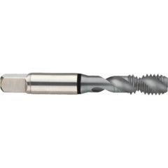 ‎8-32 2FL 2B Cobalt Spiral Flute Semi-Bott Black Ring Tap-MolyGlide-45 Degree Helix - USA Tool & Supply
