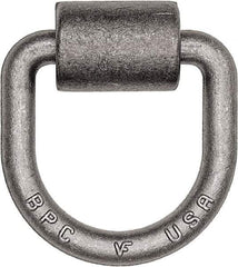 Buyers Products - Steel D-Ring with Integral Bracket - 4-1/2" Long, Gray, For Use with Cargo Control - USA Tool & Supply